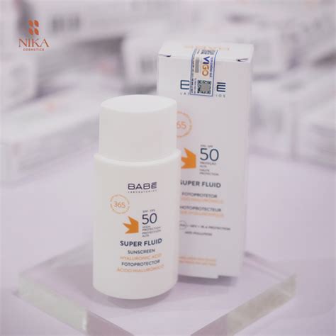 Kem Ch Ng N Ng Babe Super Fluid Sunscream Spf Ml Nika Cosmetics