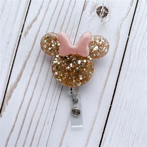 Minnie Mouse Badge Reel Etsy