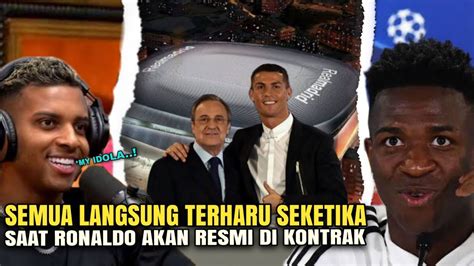 DEMI SANG IDOLA Rodrygo Vinicius Berjanji Akan Melayani RONALDO Jika