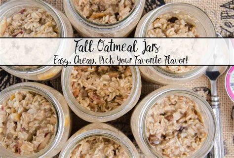 15 Fabulous Fall Oatmeal Flavors: Cheap, Easy, & Free Printable ...