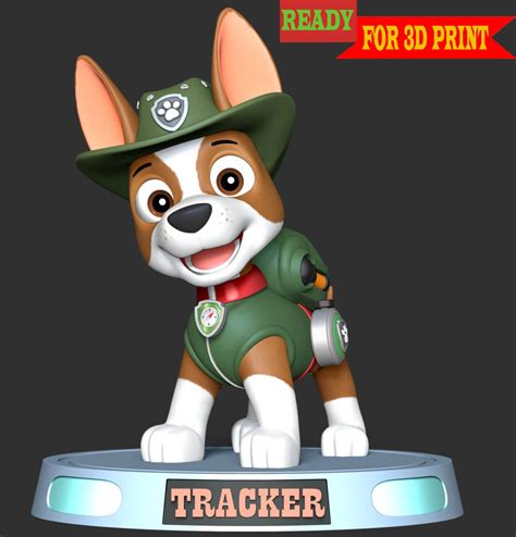 Tracker PAW Patrol 3D Print Model By Bon Bon Art