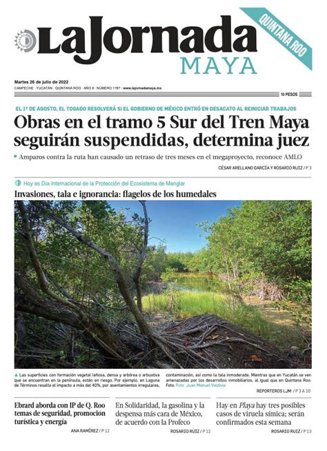 La Jornada Maya Portada