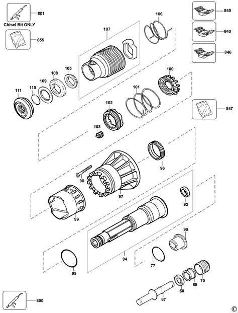 DeWalt D25940K Type 1 Demolition Hammer Spare Parts Part Shop Direct