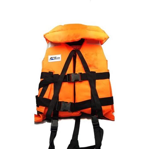 Deep Blue Life Jacket Vest With Collar