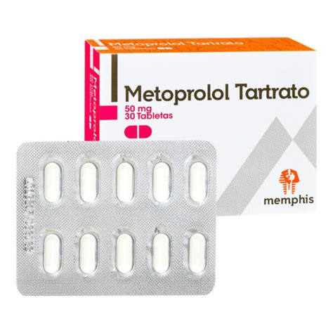 Metoprolol 50 Mg 30 Tabletas Mp Farmaprime