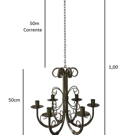 Luminária Artesanal Ferro Rústico Sala Cozinha Pendente Teto