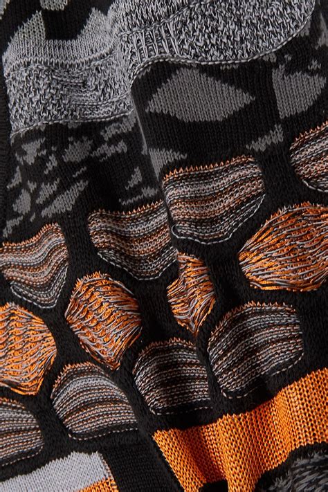 Mcq Alexander Mcqueen Long Now Intarsia And Jacquard Knit Cotton Blend