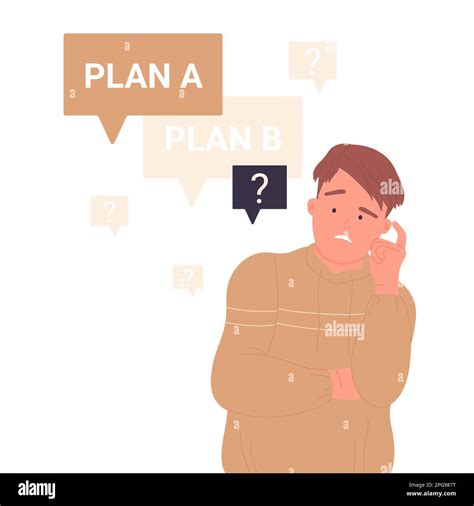 Psychological Action Plan Trouble Solving Handle Situation Vector