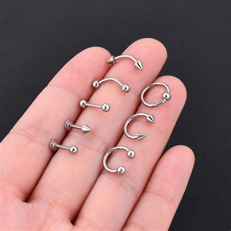 150pcs Mixed Size Piercing Kits For All Body Piecing For Nose Septum Ear Cartilage Tragus