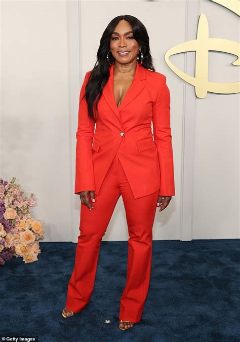 Angela Bassett Looks Red Hot In Bold Plunging Blazer And Figure Hugging Pants At 2024 Disney