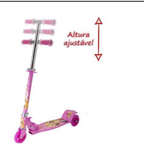 Patinete Radical Power Trinete Rodas Dobravel Altura Ajustavel