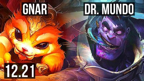 Gnar Vs Mundo Top 6 0 4 900k Mastery 300 Games Dominating Kr