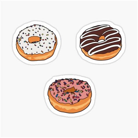 Home D Cor Home Living Doughnut Board Vinyl Decal Simple Donuts Vinyl