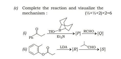 Solved Complete The Reactions And Write The Mech