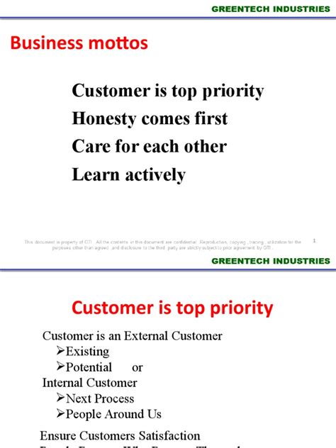 Business Mottos | PDF