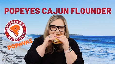 It S New The Popeyes Cajun Flounder Sandwich Youtube