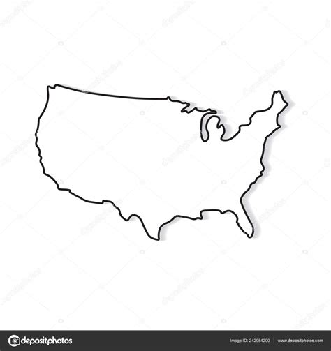 Usa Map Image Black And White Infoupdate Org