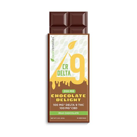 Clean Remedies Delta 9 Thc Cbd Chocolate Delight Bar The Calm Leaf