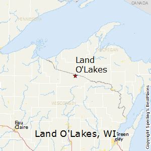 Land O Lakes Wisconsin Map - Draw A Topographic Map