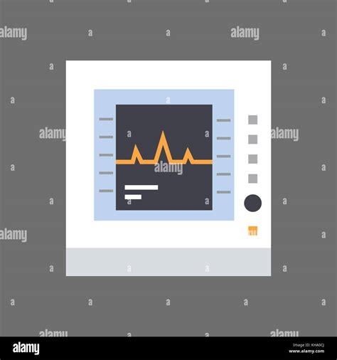 Icono del monitor de electrocardiograma equipos de monitorización de