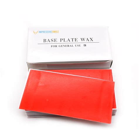 Dental Base Plate Wax 18 Pcs Denture Red Utility Bite Casting Sheets For Orthodontic Modeling