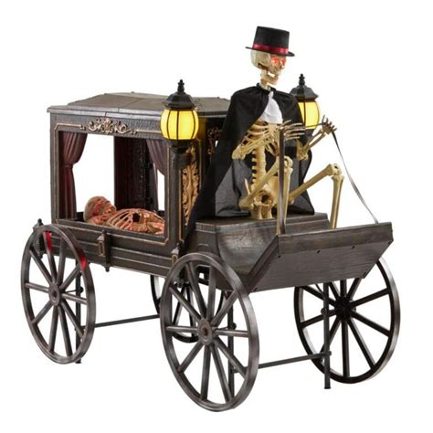 Home Depot Is Selling A Haunted Hearse Complete With A Skeleton That Talks