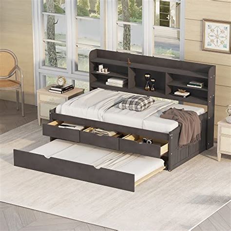 Maximize Your Bedroom Storage with a Twin Captains Trundle Bed with Drawers