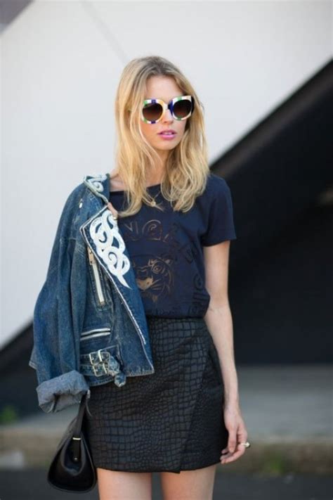 How To Wear A Leather Skirt Great Looks To Get Inspired Styleoholic