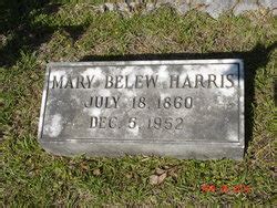 Mary Belew Harris Find A Grave Memorial