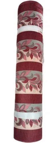 Inch Leaves Printed Polyester Curtain Fabric Gsm At Rs Meter