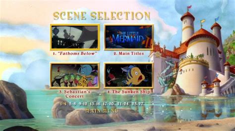 The Little Mermaid Platinum Edition Dvd Menu