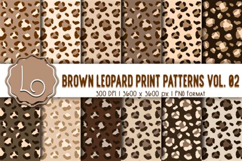 Brown Leopard Print Patterns Vol 02 Graphic By La Oliveira · Creative