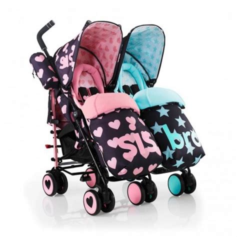 Cosatto Supa Dupa Twin Stroller Sis And Bro Buy Online The Baby