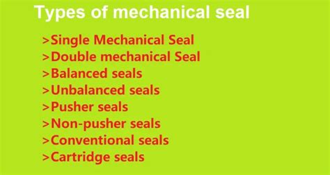 Types Of Mechanical Seal -5 Main Parts & Their Importance