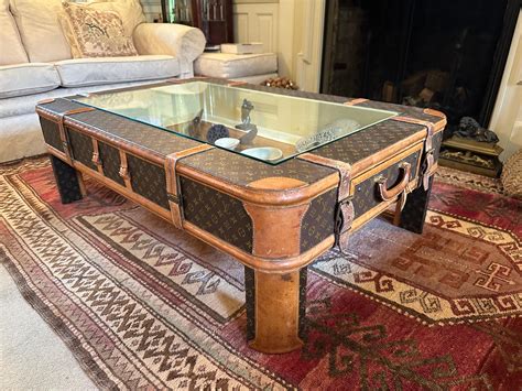 A Coffee Table Made From Vintage Louis Vuitton Luggage For Sale At 1stdibs