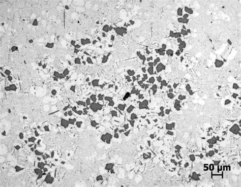 71 Optical Micrographs Of Al 19Si 200ppm P 200ppm Sr Alloy Produced By