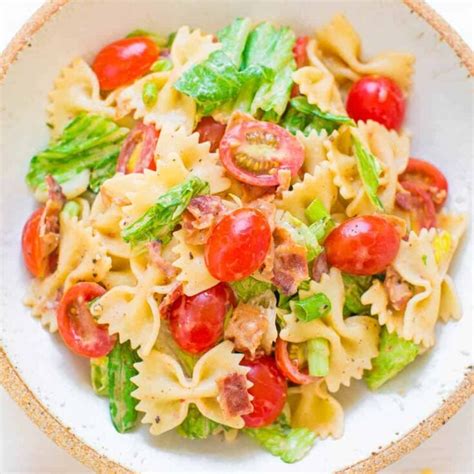 Blt Pasta Salad With Ranch Dressing Averie Cooks