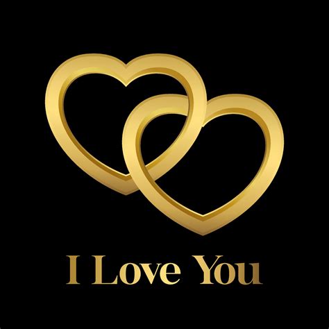 Golden Mockups Heart I Love You 11640614 Vector Art At Vecteezy