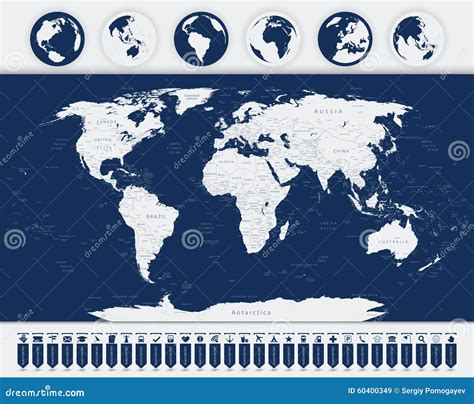 世界地图和航海象 向量例证 插画 包括有 商业 国家 行星 教育 例证 国家（地区） 艺术 60400349