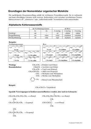 Klausuren Komplett Ws Name Matrikelnummer Vorlesung Organische