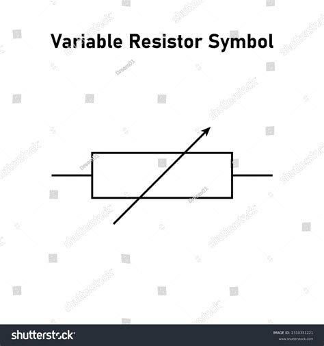 Schematic Symbol Variable Resistor Circuit Physics Stock Vector Royalty Free 2310351221