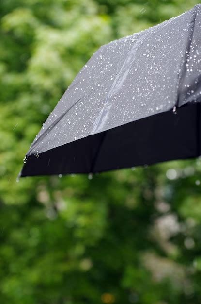 Premium Photo Umbrella And Rain Drops Closeup