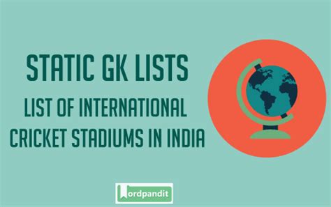 List of International Cricket Stadiums - Wordpandit