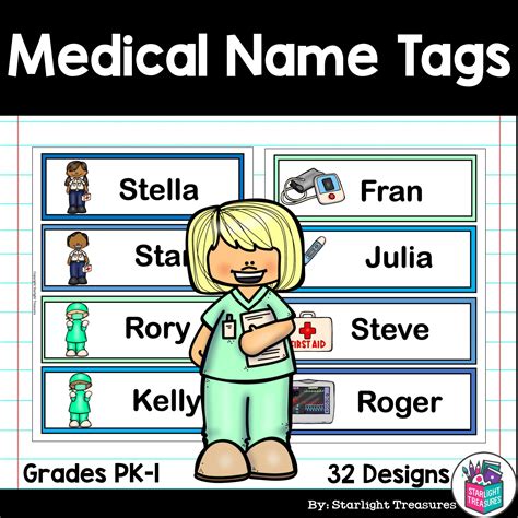 Medical Name Tags - Editable | Made By Teachers