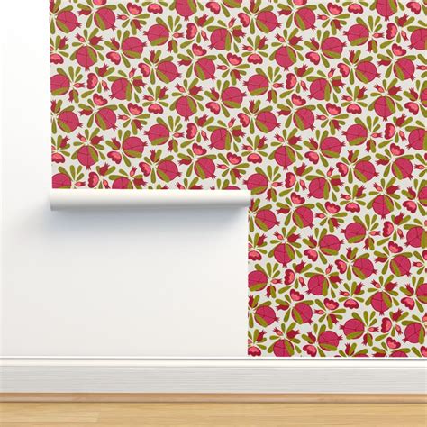 Pomegranates Wallpaper Spoonflower