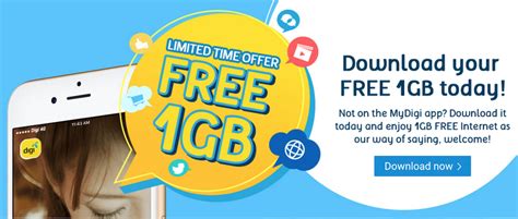 Digi Is Now Offering 1GB Of Data For Free For New MyDigi App Users - Lowyat.NET