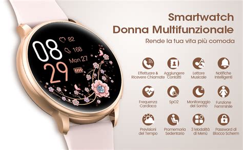 Smartwatch Donna Chiamate Bluetooth E Risposta Vivavoce XINGHESF 1 32