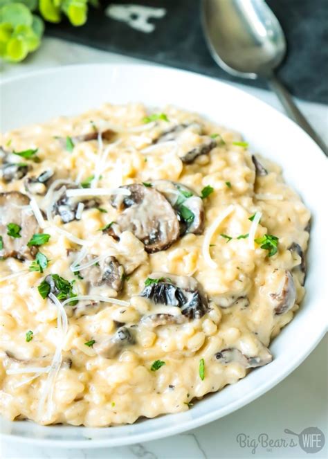 Mushroom Risotto - Big Bear's Wife - Main or Side! Creamy Perfection