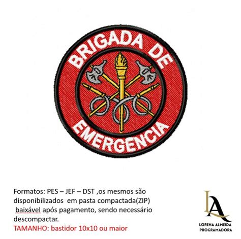 Matriz De Bordado Brigada De Emergencia Shop Bazar E Cia