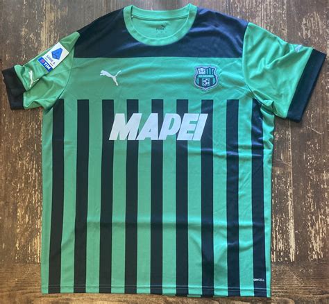 Sassuolo Home Football Shirt 2022 2023 Sponsored By Mapei